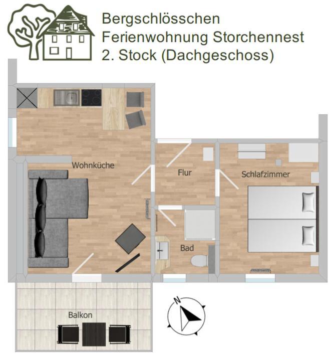 Bergschloesschen Edersee Apartment *